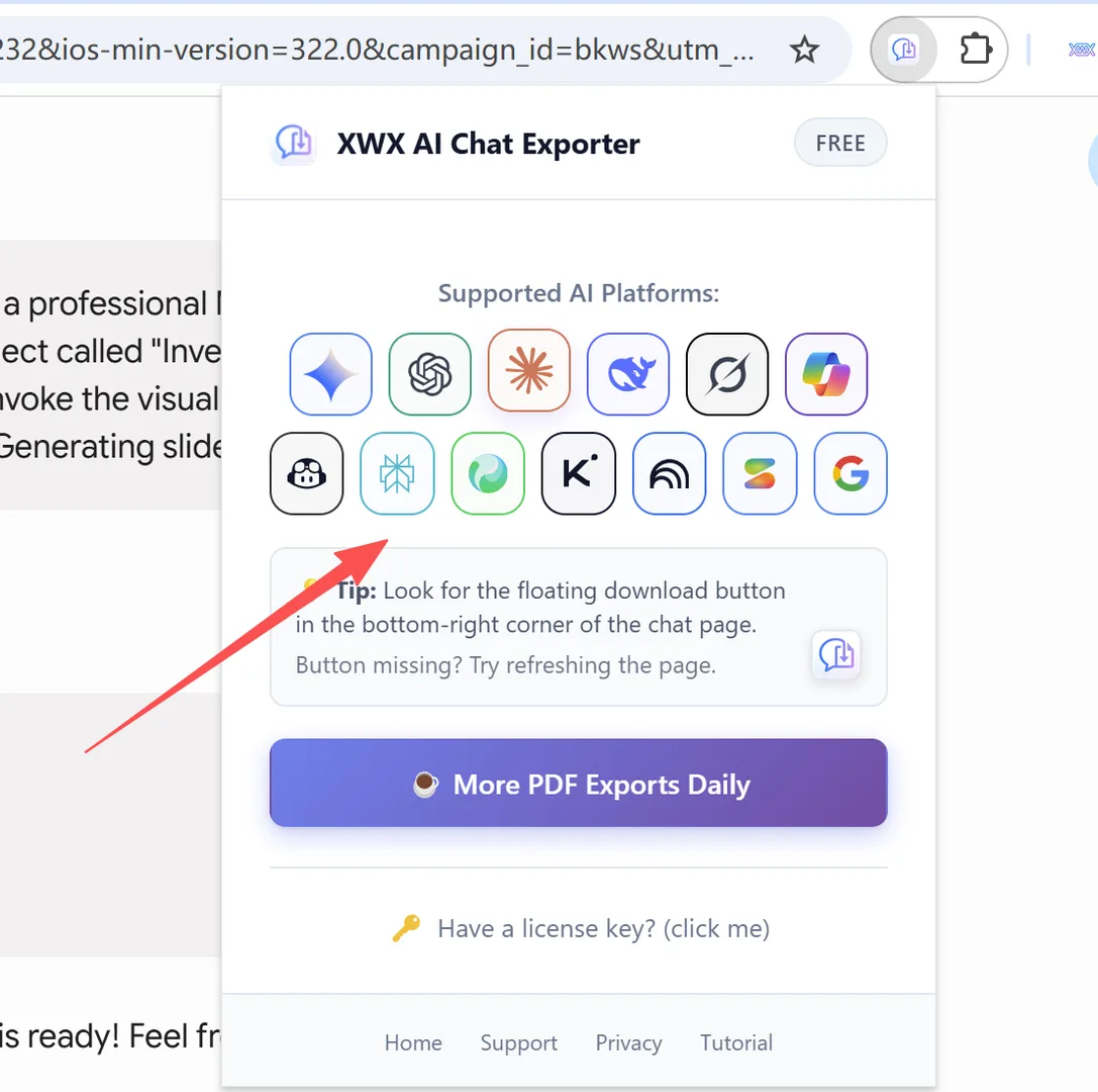 Plataformas de chat de IA compatibles — ChatGPT, Claude, Gemini y más